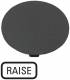 Moeller 218293 EATON M22-XDP-S-GB17 key plate mushroom, black lettering RAISE