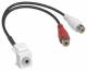 Hager GMKAUDIO2 Keystone insert jack 3.5mm->RCA 0.2m