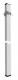 Hager DAK8028009016 ceiling connection column 1-sided with clamp. Aluminum L2.8m traffic white