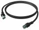 ZVK EasyLan CPP1OSASAS0030 DualBoot Push Patch Cable Cat.6A shielded black 3.0m