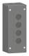 Schneider Electric XALG04 Schneider Leergehäuse 4Bohrungen 22mm Kunststoff schwarz