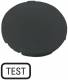 Moeller 218201 EATON M22-XD-S-GB9 key plate flat black labeled TEST 