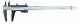 MIB Messzeuge 01001020 Precision Vernier caliper tool steel, chrome plated,