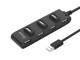 Equip USB hub 7-port 2.0 ->7x2.0 without power supply black