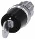 Siemens 3SU10505BP010AA0 key switch CES 22mm round trigger: O