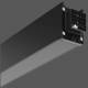 RZB 952300.003.500.900 LINEDO, black strip light, L2292 5-pol.