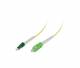 Synergy 21 S215746 LWL-1-Faser-Patchk. 7,5mtr.LC(APC)-SC(APC), 9/125u, OS2, G657.A2, AD=2mm, flexible Knickschutztülle, Synergy21,
