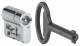 Hager MES-PHZDB3 profile half cylinder insert double bit 3mm