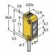 TURCK Q12AB6FF50 optosensor reflection, light sensor, fixed background suppression