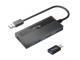 Equip USB hub 4-port 3.0 ->4x3.0 +TypC A without power supply black