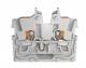 WAGO 2250-301 2-Leiter-Mini-Durchgangsklemme mit Drücker 1 mm² Endklemme