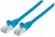 INTELLINET 735216 Premium Netzwerkkabel, Cat6, S/FTP 100% Kupfer, Cat6-zertifiziert, LS0H, RJ45-Stecker/RJ45-Stecker, 0,5 m, blau