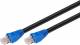 Goobay 94389 CAT 6 Outdoor-Patchkabel, U/UTP, Schwarz - CCA Kupfergemsich Material