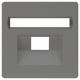 Siemens 5TG1228 DELTA i-system ,, carbon metallic Abdeckpl. UAE Anschlussdo