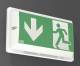 RZB 672128,002 emergency wall lamp, LED 3x1W 320x80x186 m.Folie