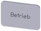 Siemens 3SU19000AD810AP0 3SU1900-0AD81-0AP0 inscription, shield 17,5x27mm silver operation