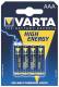 Varta Batterie LONGLIFE Power 4903 MICRO AAA Blister=4 Stück