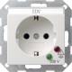 Gira 045127 flush socket pure white 0451 27, over voltage protection System55