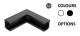 Powergear 48V L PROFIL Verbinder, STEREO, Schwarz