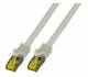 Patchkabel RJ45, CAT6A 500Mhz,30m, grau, S-STP(S/FTP), LSZH, mit Cat.7 Rohkabel,