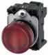 Siemens 3SU11526AA203AA0 Leuchtmelder 22mm rund rot Linse glatt AC/DC 24V