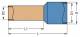 WAGO 216-1261 wire end sleeve, with plastic collar, white