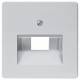 Siemens 5TG1257 SIEM DELTA i-system aluminium-metallic Abdeckpl. UAE-Anschlussdose Rutenbeck