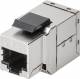Goobay 90866 CAT 6a KeyStone 2x RJ45 Modularkupplung, STP geschirmt - Kupplung zum Verbinden von zwei konfür Netzwerkkabeln