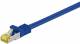 Goobay 91655 RJ45 patch cable S/FTP (PiMF), with CAT 7 raw cable, blue - LSZH halogen-free, copper, RJ45 (CAT 6A) plug