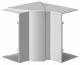 Hager BR651304H7035 inner corner halogen. BR 65x130mm OT 80mm light gray