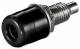 Goobay 11731 Bananenbuchse mit Gewinde - 4 mm, mit 2 Muttern