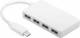 Goobay 66274 USB-C™ 4x Multiport Adapter - gleichzeitiger Anschluss von 4x USB 3.0 A-Buchse auf USB-C™ Stecker