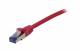 Patchkabel RJ45, CAT6A 500Mhz, 1,0m, pink, S-STP(S/FTP), Komponent getestet(GHMT certified), AWG26, Synergy 21