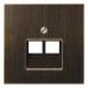 JUNG ME2969-2UAAT cover IAE (UAE, u.Datendose 2x8polig LS Antique Brass