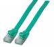Patchkabel RJ45, CAT6A 500Mhz, 0,25m, grün, U/FTP,flach,
