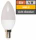 LED Kerzenlampe McShine, E14, 4W, 320lm, 160°, 3000K, warmweiß, Ø37x98mm