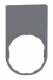 Schneider Electric ZBYP6101C0 Schneider Schildträger 30x50mm, ohne Schild, unbeschriftet