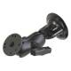 RAM Mounts RAM-166-B-202U Suction cup assembly set including round base plate, short arm, C-ball
