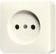 Jung 611A socket without earthing contact, U.S. standard wall white 2-pin