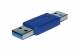 Patchkabel USB3.0, Zubehör Adapter, A(St)/A(St), blau