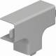 OBO Bettermann 6158455 OBO WDK HT20020GR T-piece hood 20x20mm PVC stone gray RAL7030 