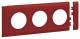 Hager GB080303020 Blende 3fach Steckdose Oberteil 80mm hfr rot