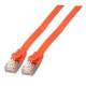 Patchkabel RJ45, CAT6A 500Mhz, 0,5m, rot, U/FTP,flach,
