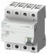 Siemens 5SV36464KK14 FI-Schalter Typ B+ 63A 3+N-pol 300mA 400V 4TE kurzzeitverzinkt