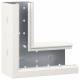 Hager BRS1151105U9016 flat angle up corner channel steel 115x110 OT80 traffic white