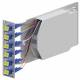 ZVK EasyLan LVSB06LCD00 splice drawer 3U 7HP 6xLC duplex E09/125 OS2