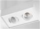 SG Leuchten 906231 SG SGLI JUNISTAR Gyro Cube DimToW white 2x6W LED surface-mounted downlight
