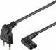 Goobay 73019 Euro Anschlusskabel für Sonos PLAY:3/PLAY:5, 2 m, Schwarz - Eurostecker (Typ C, CEE 7/16) > Gerätebuchse C7
