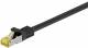Goobay 91662 RJ45 patch cable S/FTP (PiMF), with CAT 7 raw cable, black - LSZH halogen-free, copper, RJ45 (CAT 6A) plug