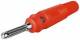 Goobay 11459 Bananen-Laborstecker - mit Querloch 4 mm, trittfest